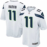 Nike Men & Women & Youth Seahawks #11 Harvin White Team Color Game Jersey,baseball caps,new era cap wholesale,wholesale hats